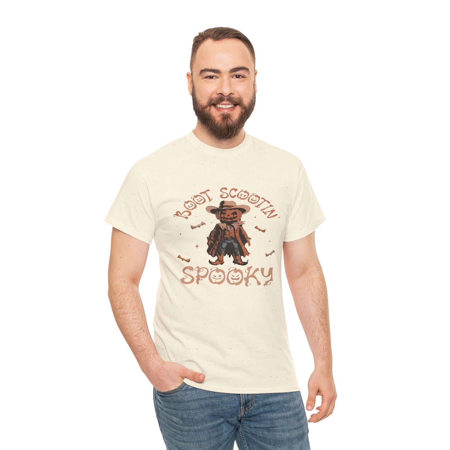 Spooky Cowboy Tee, Unisex Heavy Cotton T-Shirt, Halloween Costume, Fall Fashion, Fun Casual Wear, Gift for Friends, Boot Scootin' [...]