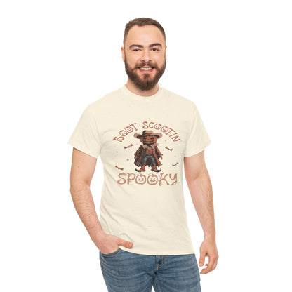 Spooky Cowboy Tee, Unisex Heavy Cotton T-Shirt, Halloween Costume, Fall Fashion, Fun Casual Wear, Gift for Friends, Boot Scootin' [...]