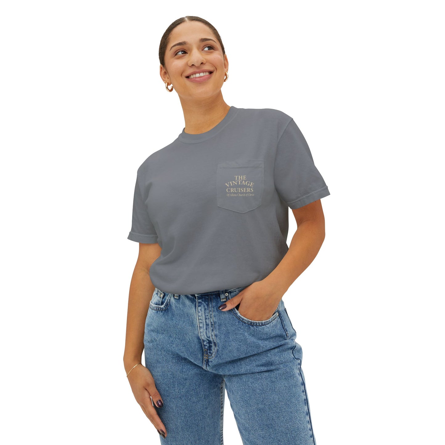 Vintage Allons church of Christ Cruise Pocket T-Shirt