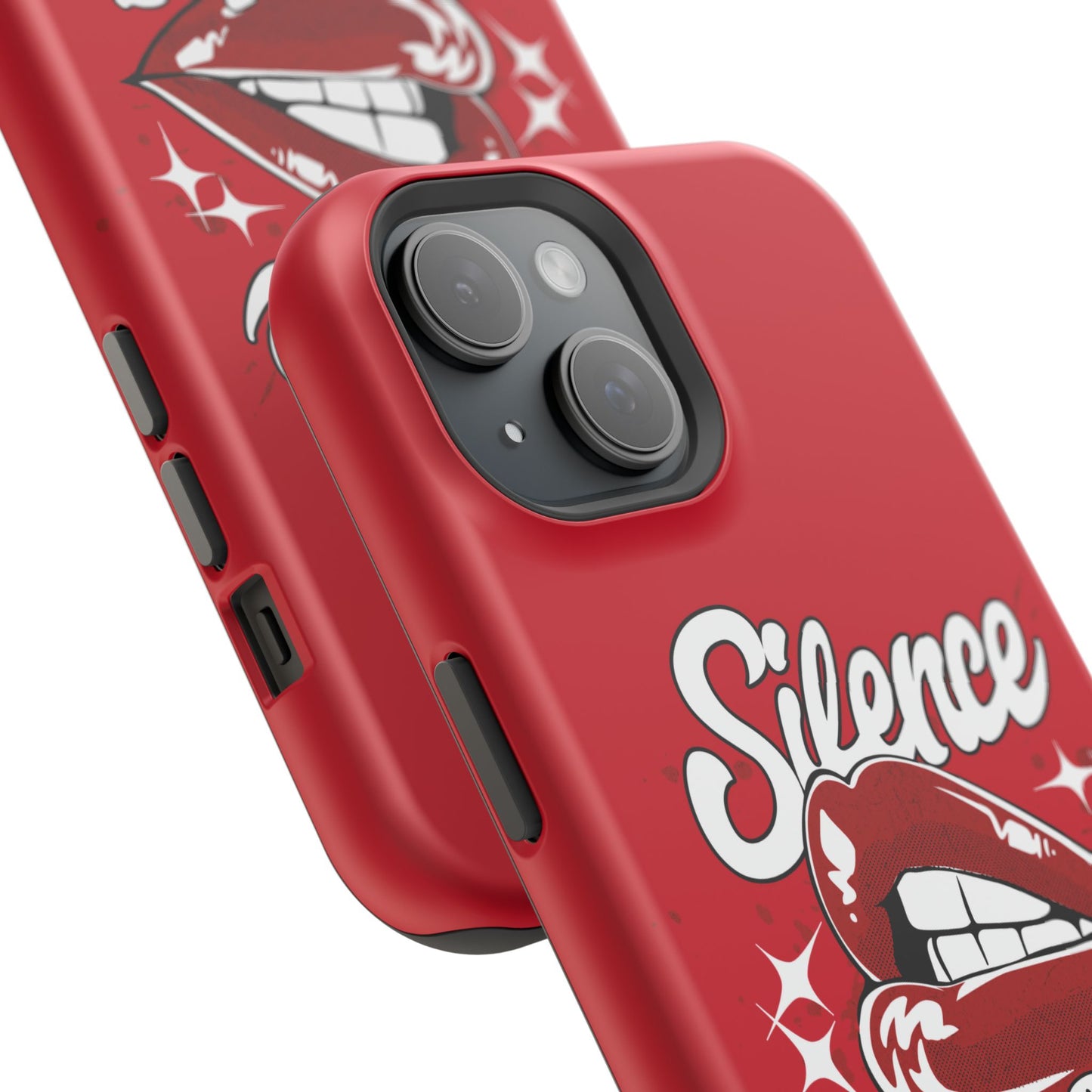 Bold Expression Magnetic Tough Cases, Phone Cover, Gift for Her, Pop Art, Trendy Accessory, Silence Speaks Design