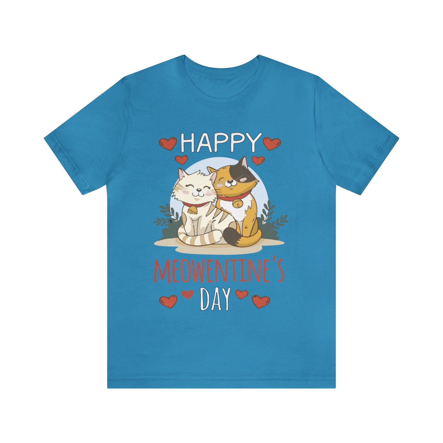 Happy Meowentine's Jersey Short Sleeve Tee