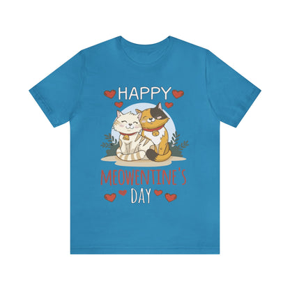 Happy Meowentine's Jersey Short Sleeve Tee