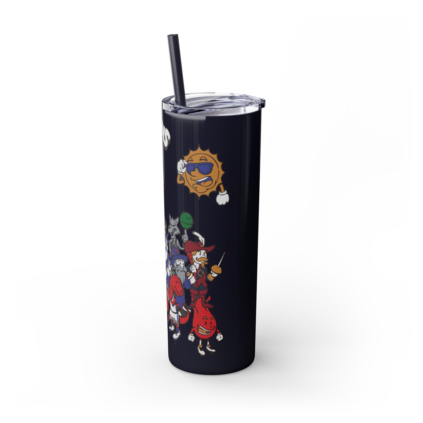NBA Toons Skinny Tumbler with Straw, 20oz - Stylish Drinkware for Sports Fans, Gift for Birthdays, Holidays, Basketball Lovers, Fun [...]