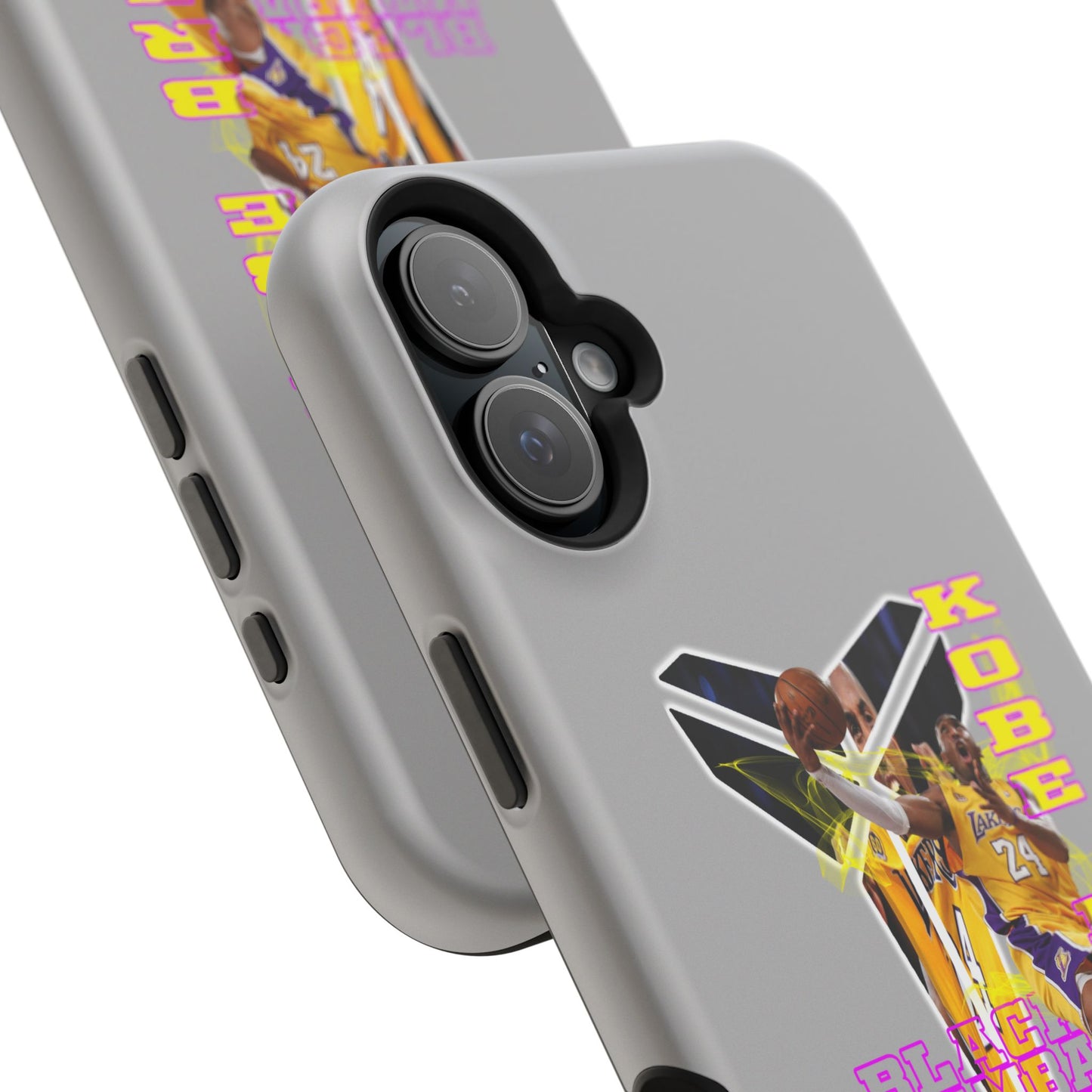 Impact-Resistant Phone Case — Bold Retro Basketball Graphic