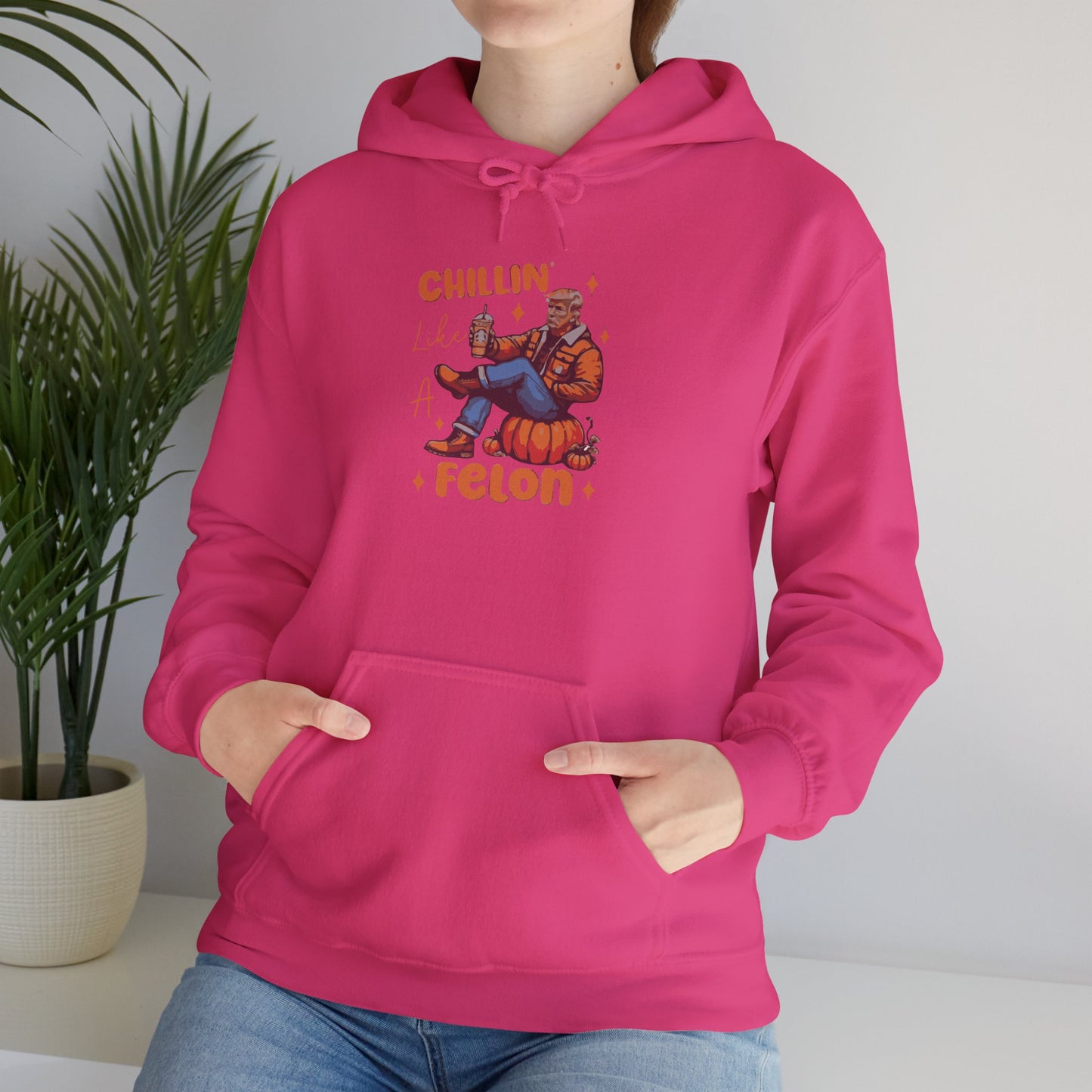 Chillin' Like a Felon Hoodie - Cozy Unisex Sweatshirt for Fall Celebrations