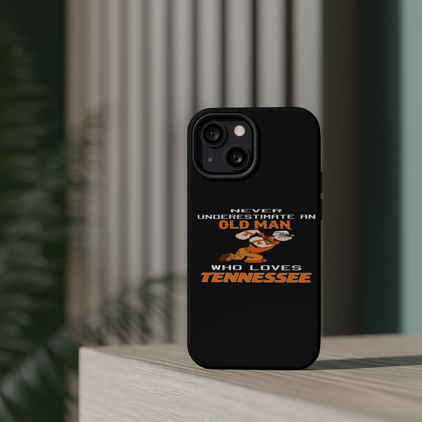 Tough Phone Case, Old Man Who Loves Tennessee, Gift for Grandpa, Tennessee Pride, Men's Accessories, Father's Day, Custom Cases