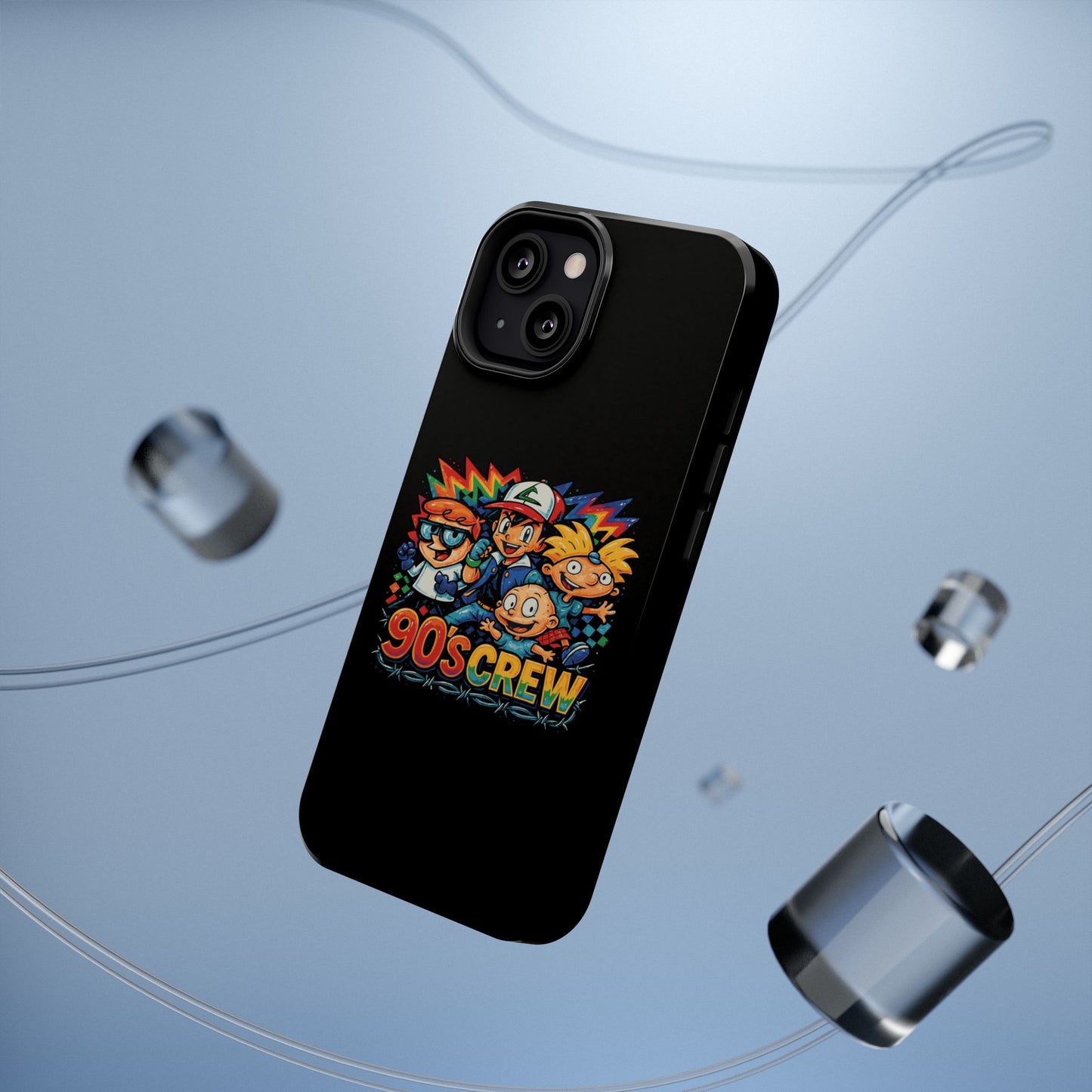 90s Crew Impact-Resistant Phone Case — Retro Cartoon Gamer Design