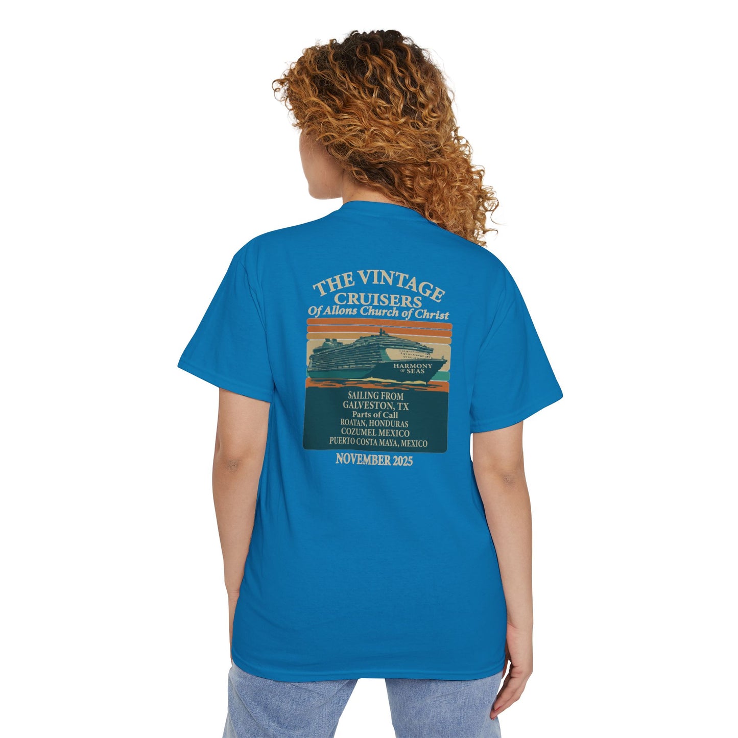 Retro Pocket Tee Allons Church of Christ Cruise 2025 Unisex T-Shirt