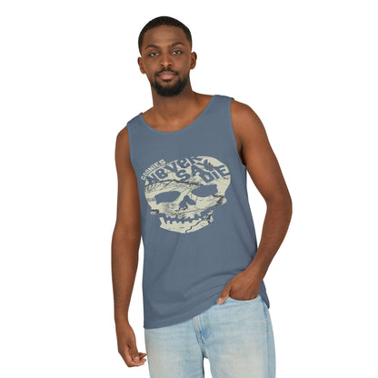 Cool Skull Graphic Tank Top, Unisex Summer Tee, Beachwear, Festival Outfit, Casual Wear, Graphic Apparel