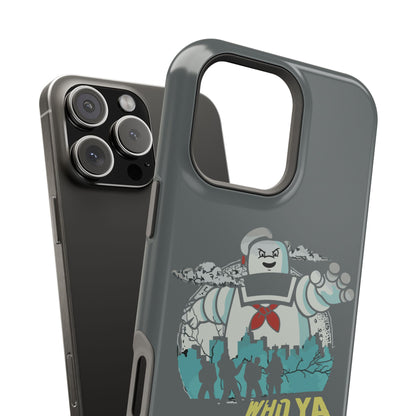 Ghostbuster-Inspired Tough Phone Case - Who Ya Gonna Call? - Perfect for Fans, Gift for Halloween, Geeky Accessories, Durable Protection