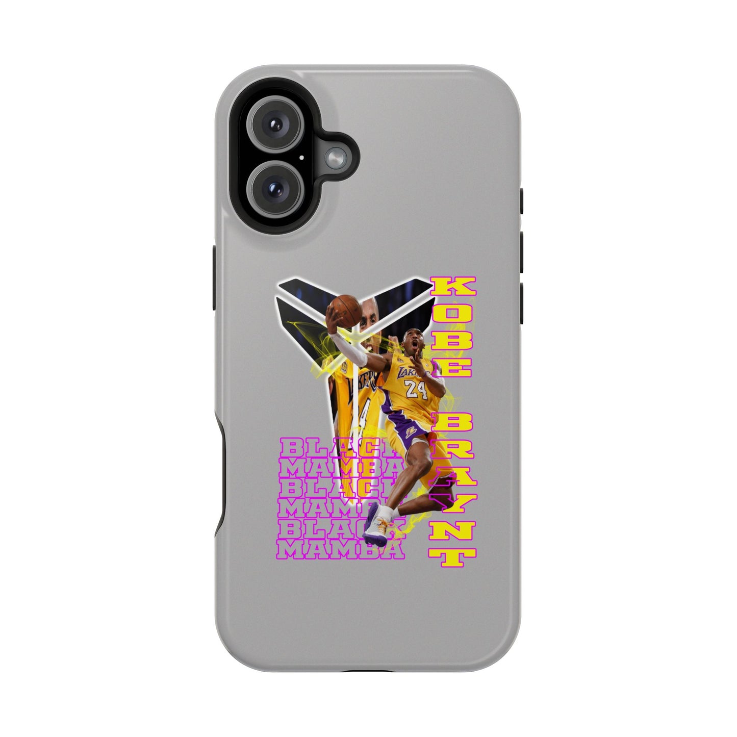 Impact-Resistant Phone Case — Bold Retro Basketball Graphic