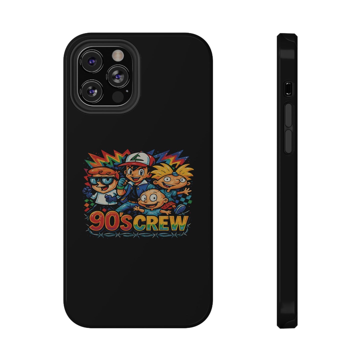 90s Crew Impact-Resistant Phone Case — Retro Cartoon Gamer Design