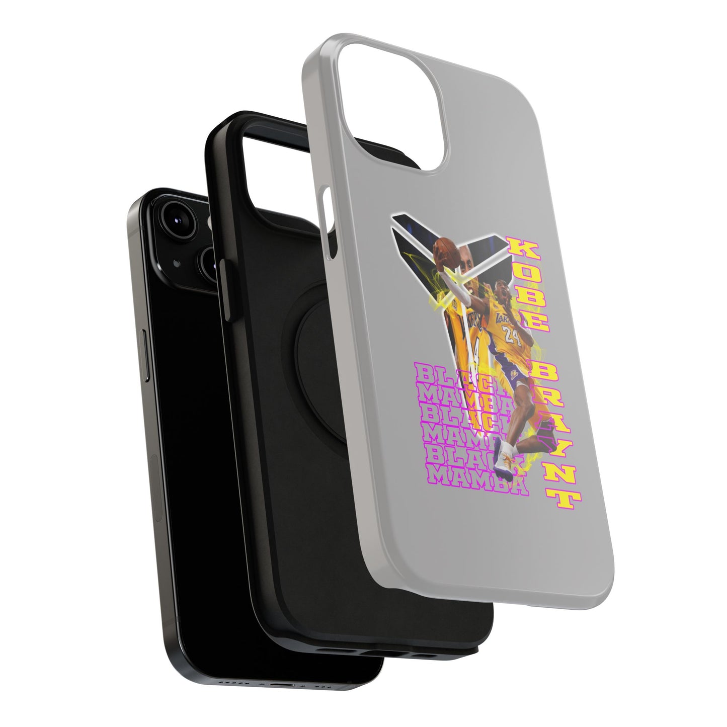 Impact-Resistant Phone Case — Bold Retro Basketball Graphic