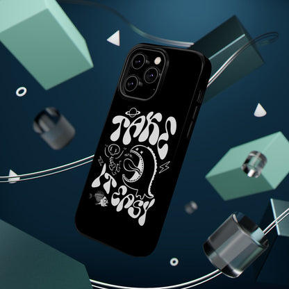 Magnetic Phone Case - Take It Easy Design, Cute Phone Cover, Gift for Him or Her, Trendy Accessories, Unique Tech Gifts