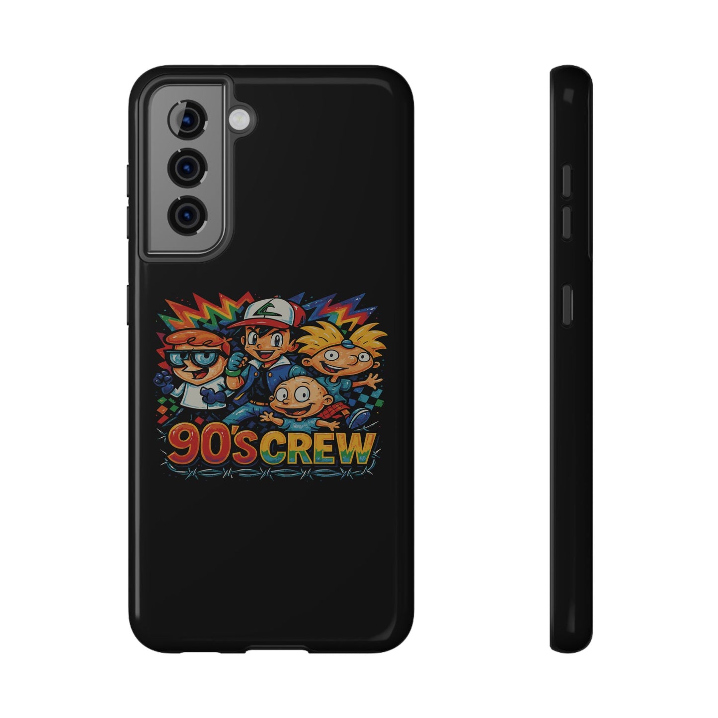 90s Crew Impact-Resistant Phone Case — Retro Cartoon Gamer Design