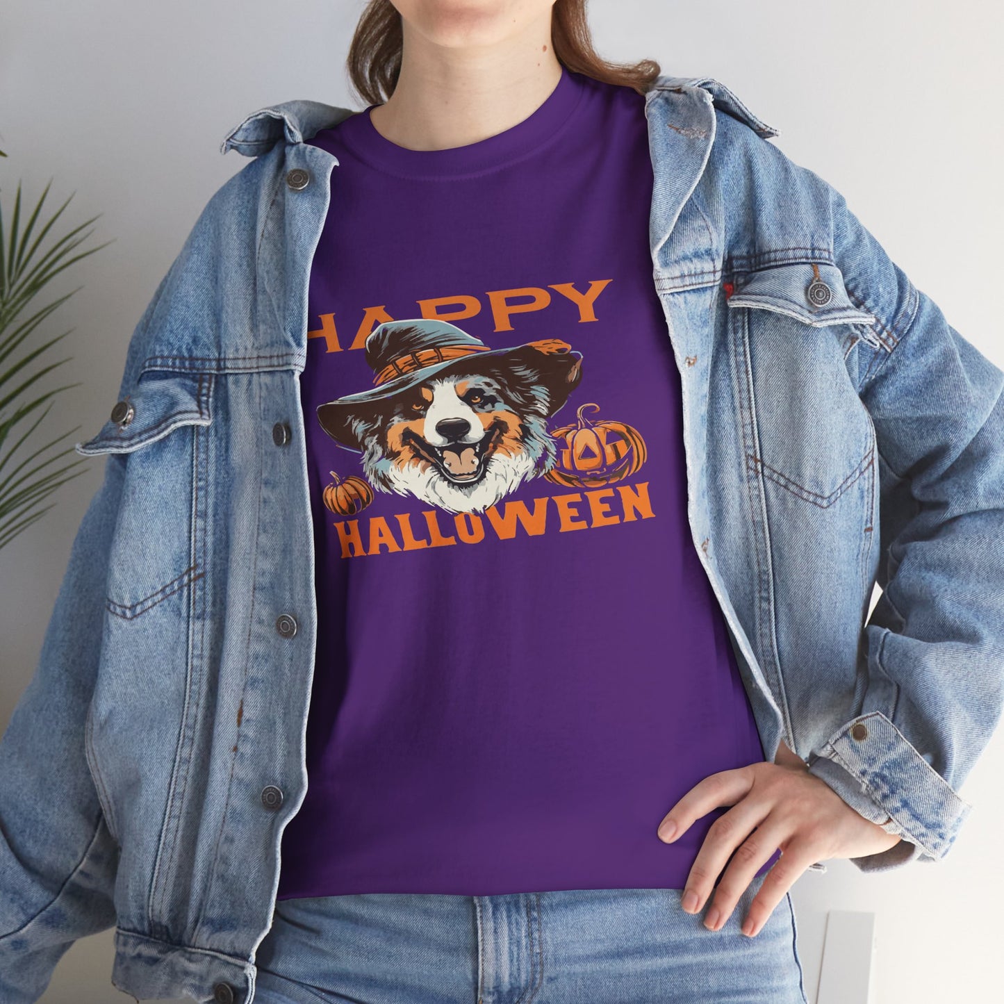 Halloween Dog Graphic Tee, Unisex T-Shirt, Spooky Pet Shirt, Fall Apparel, Trick or Treat Top