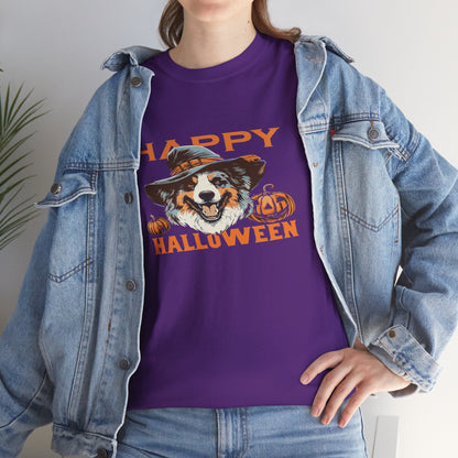 Halloween Dog Graphic Tee, Unisex T-Shirt, Spooky Pet Shirt, Fall Apparel, Trick or Treat Top