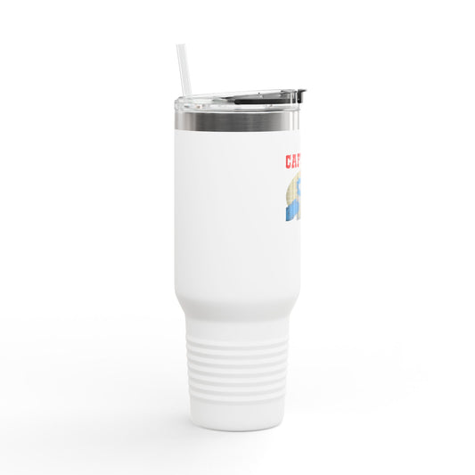 Adventure-Ready Insulated Travel Mug - 40oz with 'Captured' Design