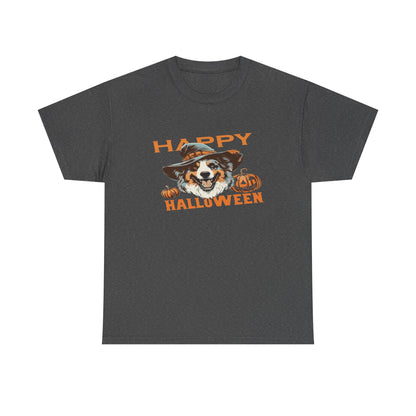 Halloween Dog Graphic Tee, Unisex T-Shirt, Spooky Pet Shirt, Fall Apparel, Trick or Treat Top