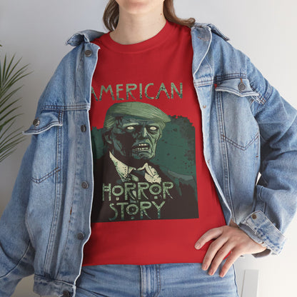 American Horror Story Unisex Heavy Cotton Tee, Horror Fan Gift, Graphic Tee, Halloween Costume, TV Show Merch