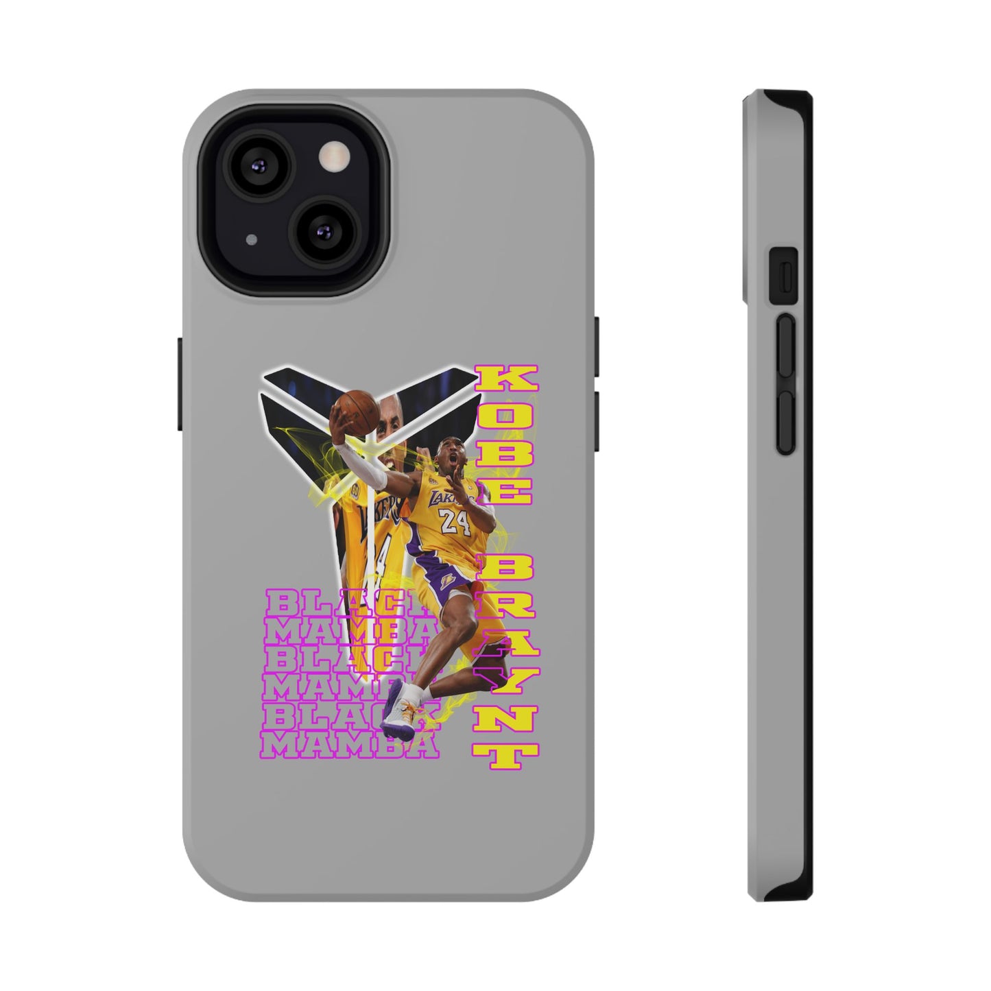Impact-Resistant Phone Case — Bold Retro Basketball Graphic