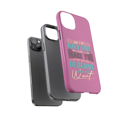 Inspirational Phone Case, Motivational Phone Cover, Tough Cases for Her, Gift for Friends, Self-Love Quote Case