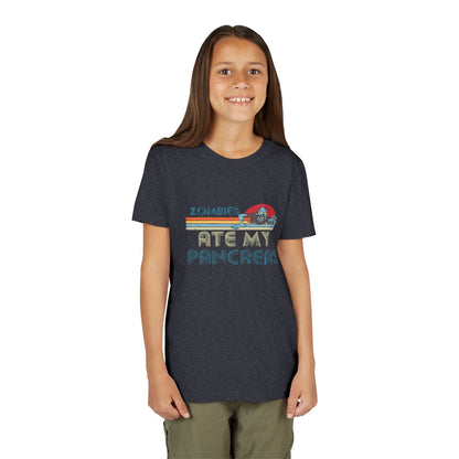 Youth Zombie Tee, Cute Graphic T-Shirt for Kids, Fun Short Sleeve Top, Halloween Costume, Gift for Little Horror Fans