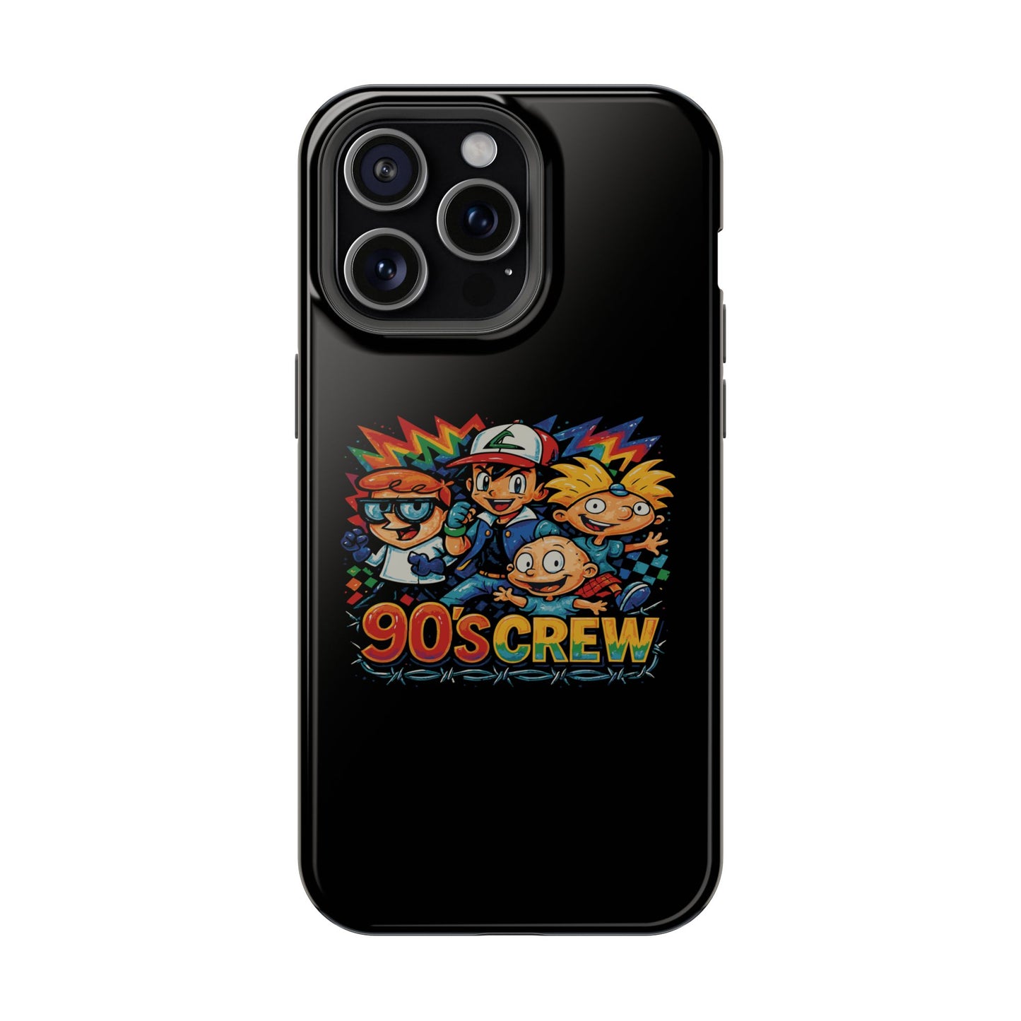 90s Crew Impact-Resistant Phone Case — Retro Cartoon Gamer Design