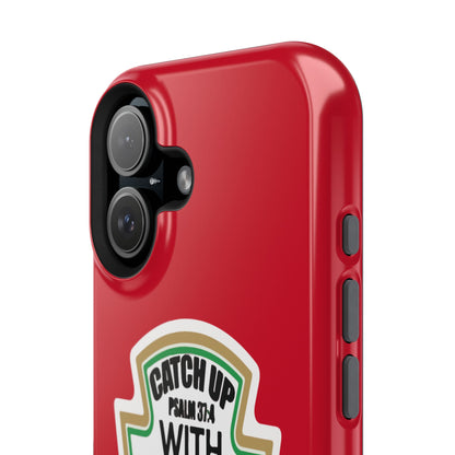 Fun Christian Phone Case, Catch Up with Jesus, Impact-Resistant, Faith-Based Gift, Religious Accessories, Bible Verses