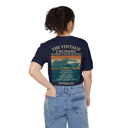 Retro Allons Church of Christ Pocket T-shirt