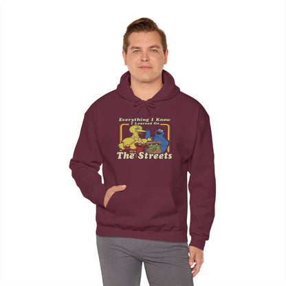 Vintage Street Art Hoodie - Cozy Unisex Sweatshirt for Creative Souls, Outdoor Relaxation, Casual Hangouts