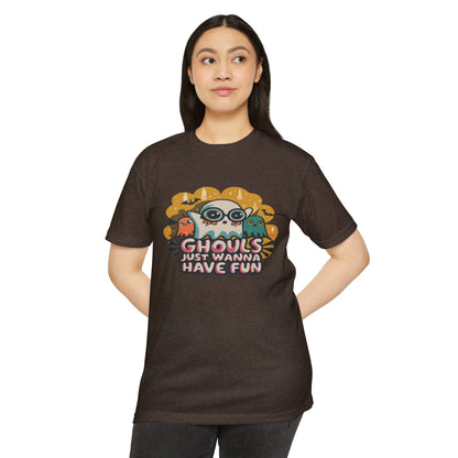 Halloween Fun Graphic Tee, Ghouls T-shirt, Unisex T-shirt, Spooky Shirt, Casual Halloween Apparel