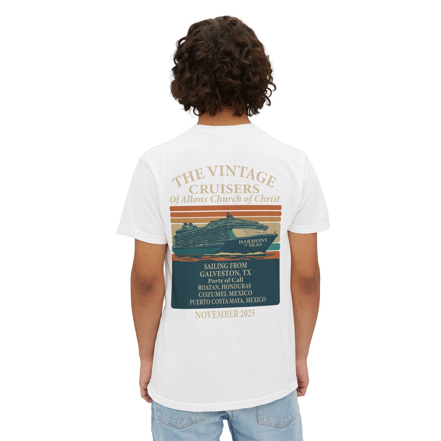 Vintage Allons church of Christ Cruise Pocket T-Shirt