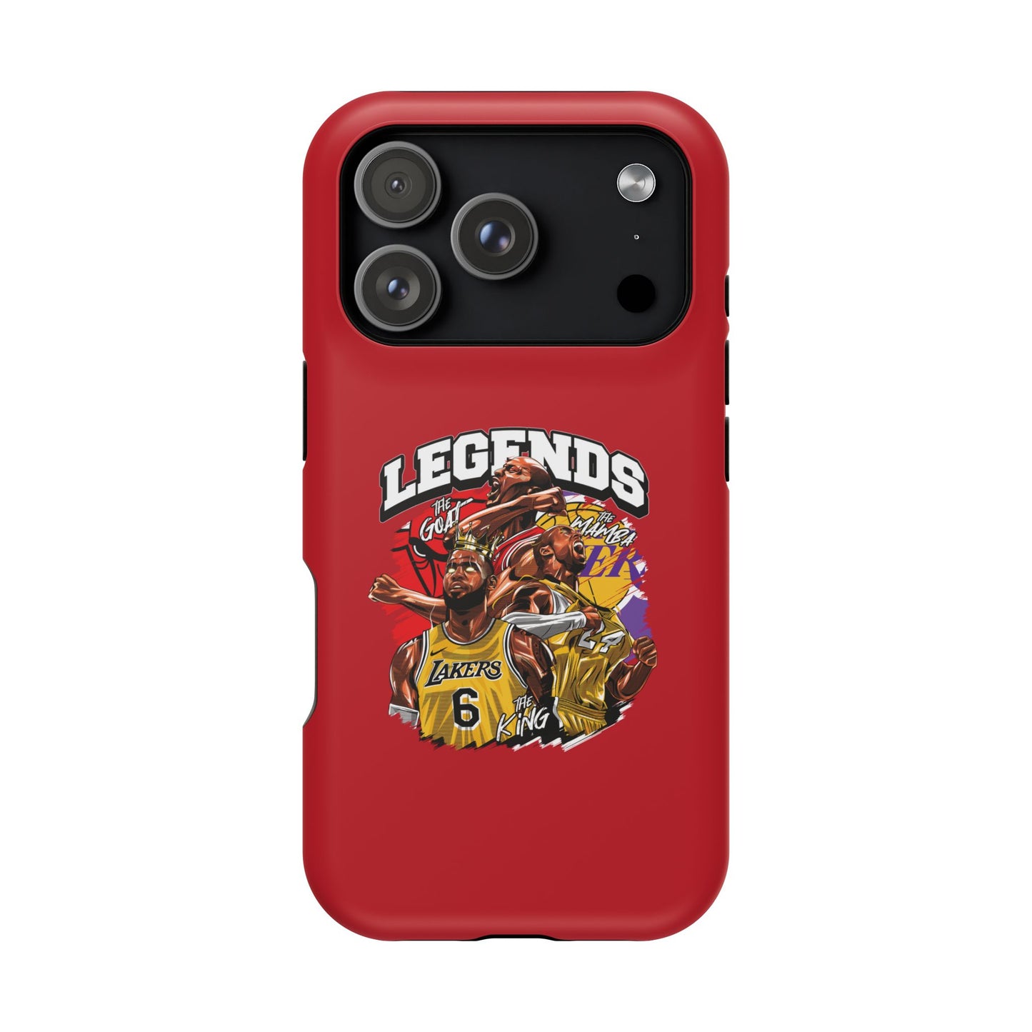 Legends Basketball Graphic Phone Case — Impact-Resistant iPhone Cover