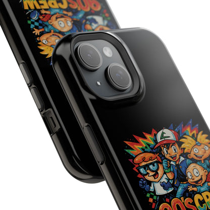 90s Crew Impact-Resistant Phone Case — Retro Cartoon Gamer Design