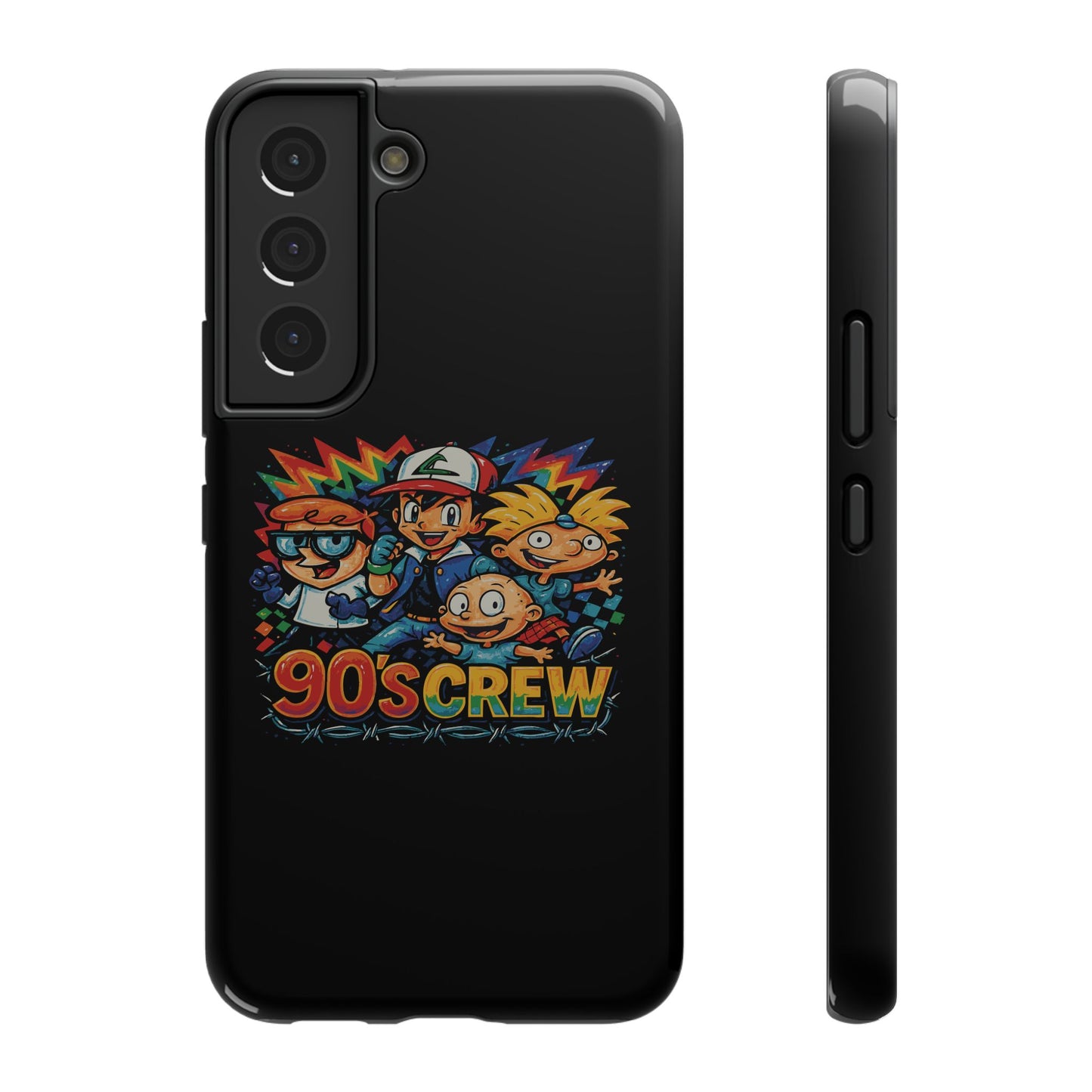90s Crew Impact-Resistant Phone Case — Retro Cartoon Gamer Design