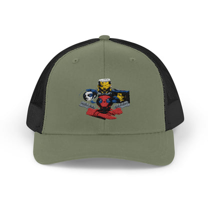 Snapback Trucker Cap - Deadpool Marvel, Deadpool 2 Movie Design