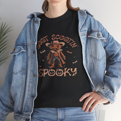 Spooky Cowboy Tee, Unisex Heavy Cotton T-Shirt, Halloween Costume, Fall Fashion, Fun Casual Wear, Gift for Friends, Boot Scootin' [...]