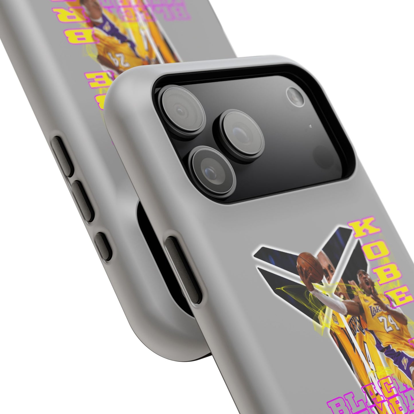 Impact-Resistant Phone Case — Bold Retro Basketball Graphic