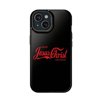 Impact-Resistant Phone Case: Enjoy Jesus Christ Lord Savior, Christian Gift, Durable Protection, Faith-Based Accessory, Holiday Gift