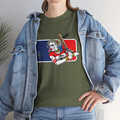 Unisex Baseball Graphic Tee - Harley Quinn DC Casual Wear for Sports Lovers