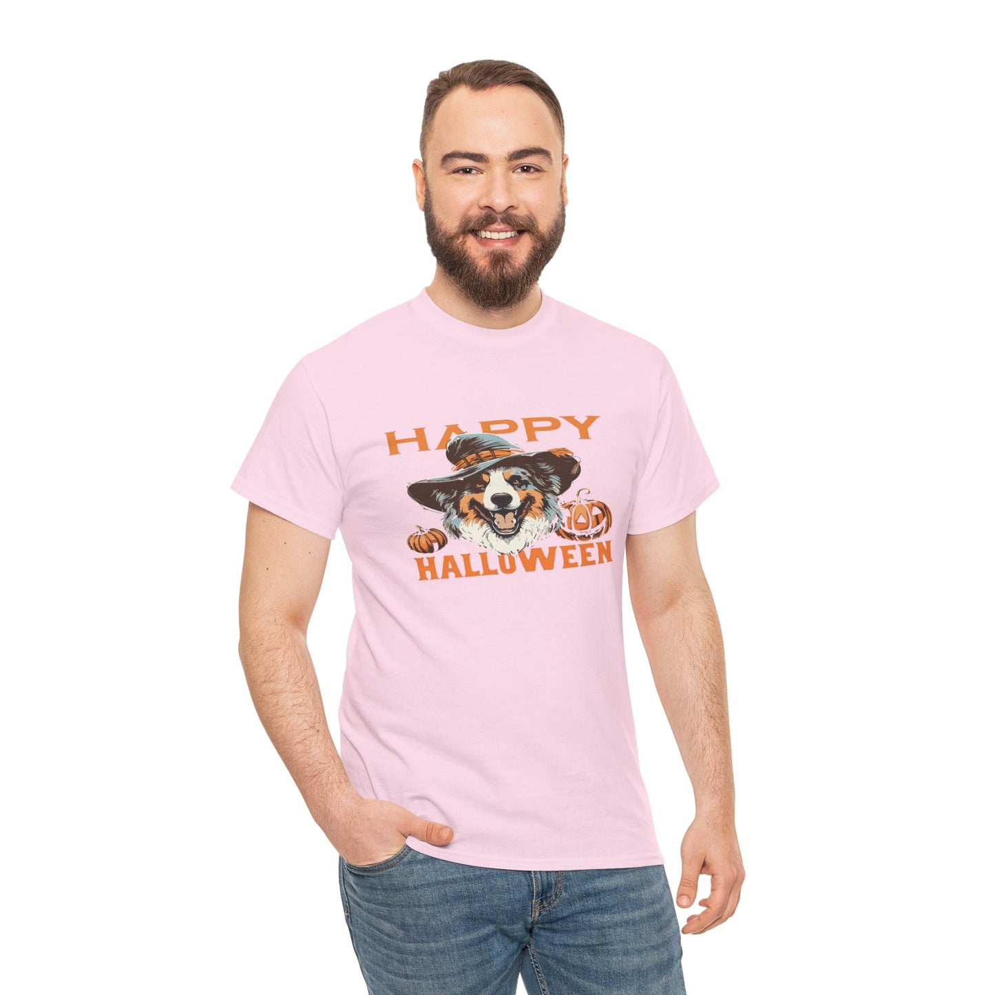 Halloween Dog Graphic Tee, Unisex T-Shirt, Spooky Pet Shirt, Fall Apparel, Trick or Treat Top