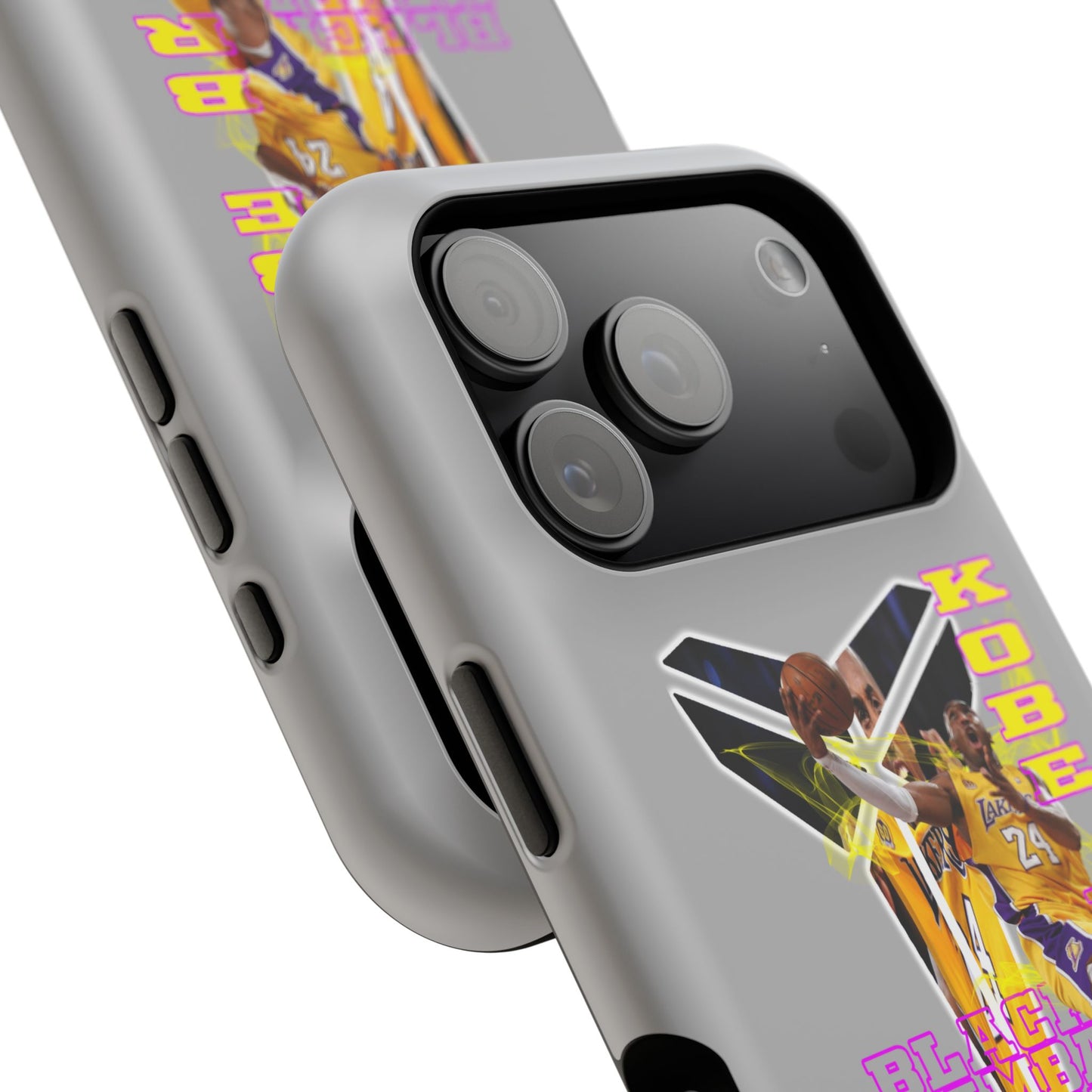 Impact-Resistant Phone Case — Bold Retro Basketball Graphic