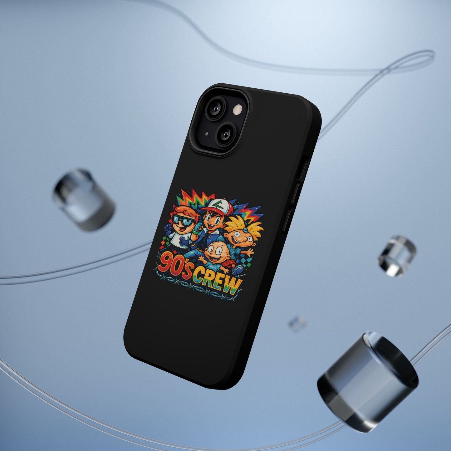 90s Crew Impact-Resistant Phone Case — Retro Cartoon Gamer Design
