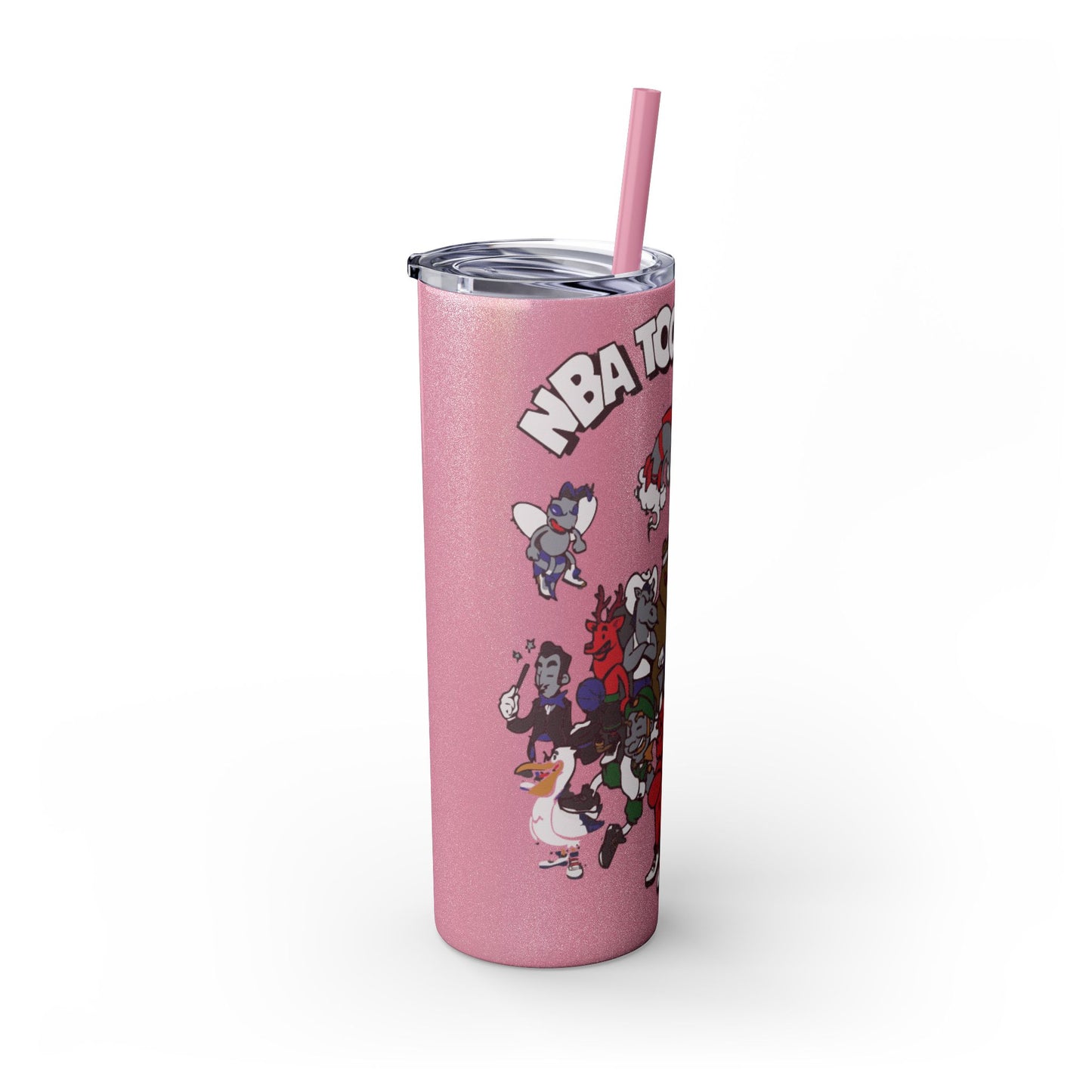 NBA Toons Skinny Tumbler with Straw, 20oz - Stylish Drinkware for Sports Fans, Gift for Birthdays, Holidays, Basketball Lovers, Fun [...]
