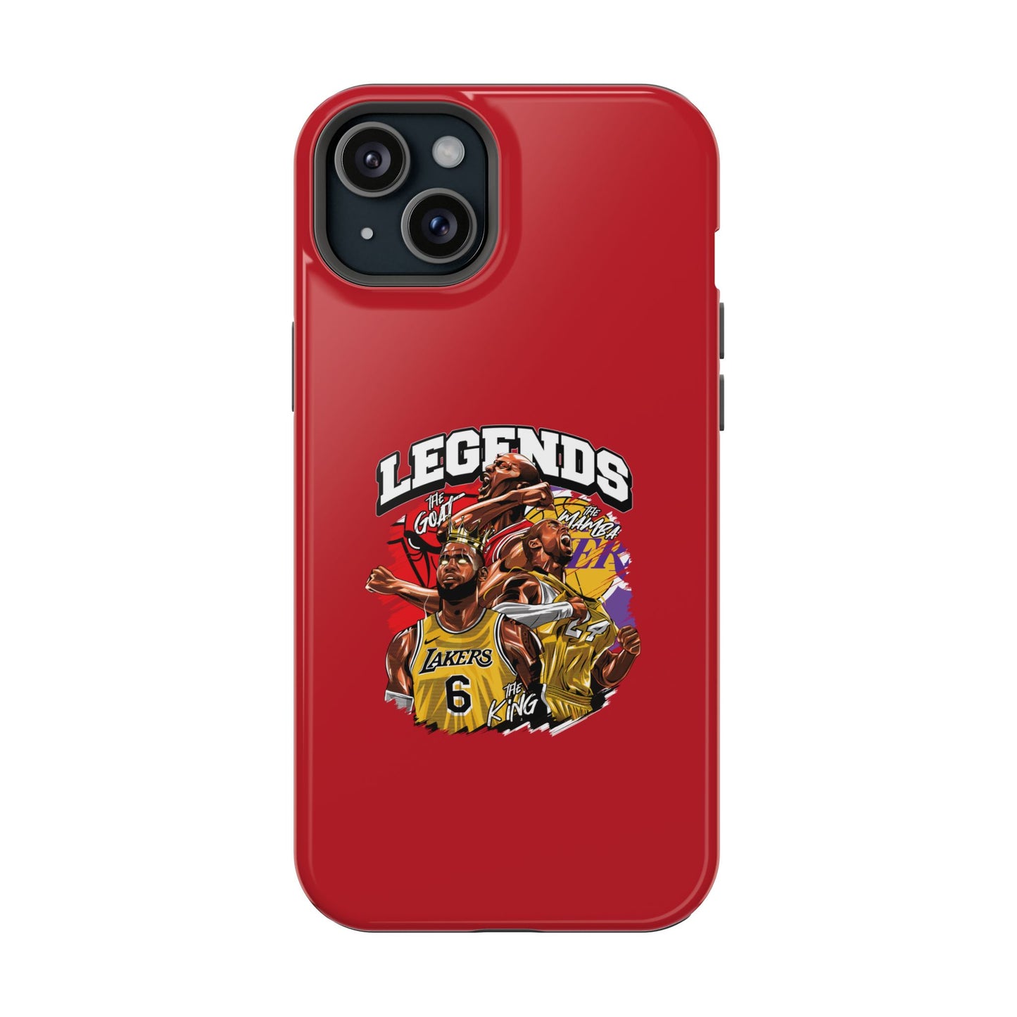 Legends Basketball Graphic Phone Case — Impact-Resistant iPhone Cover