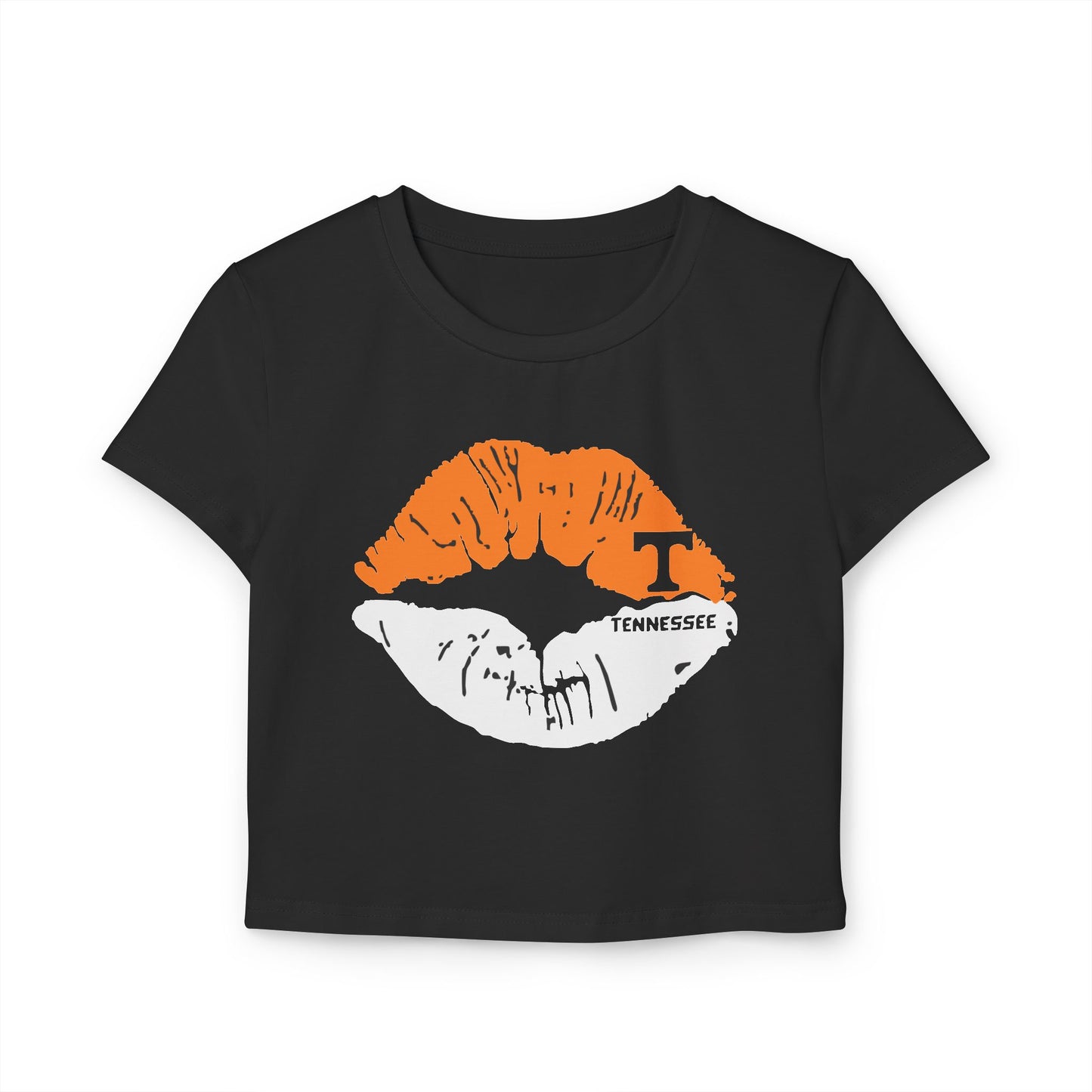 Stylish Tennessee Vols Women's Baby Tee with Lip Print