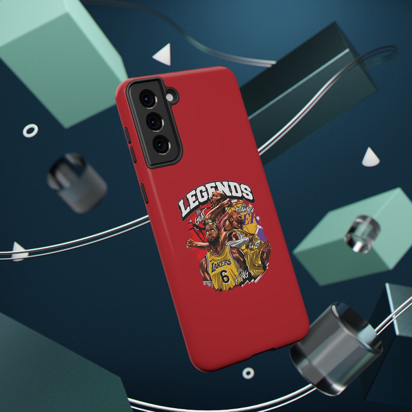Legends Basketball Graphic Phone Case — Impact-Resistant iPhone Cover