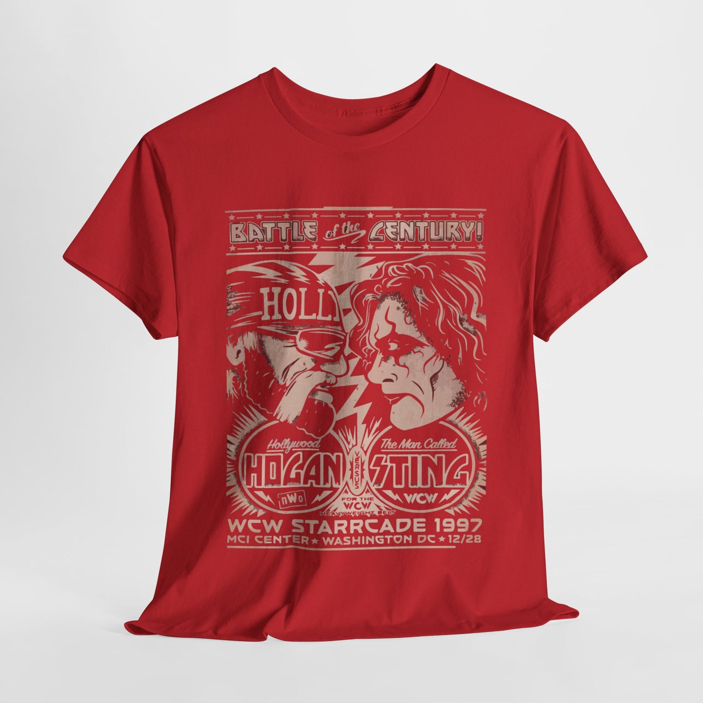 Vintage Wrestling Tee - Hulk vs Sting Retro Sports Nostalgia - Classic WCW Unisex Heavy Cotton Tee