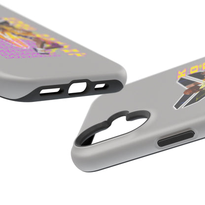 Impact-Resistant Phone Case — Bold Retro Basketball Graphic